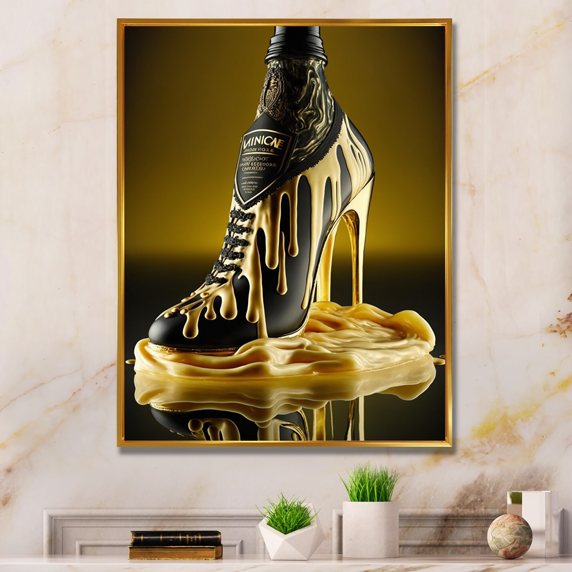 Cream and gold discount heels