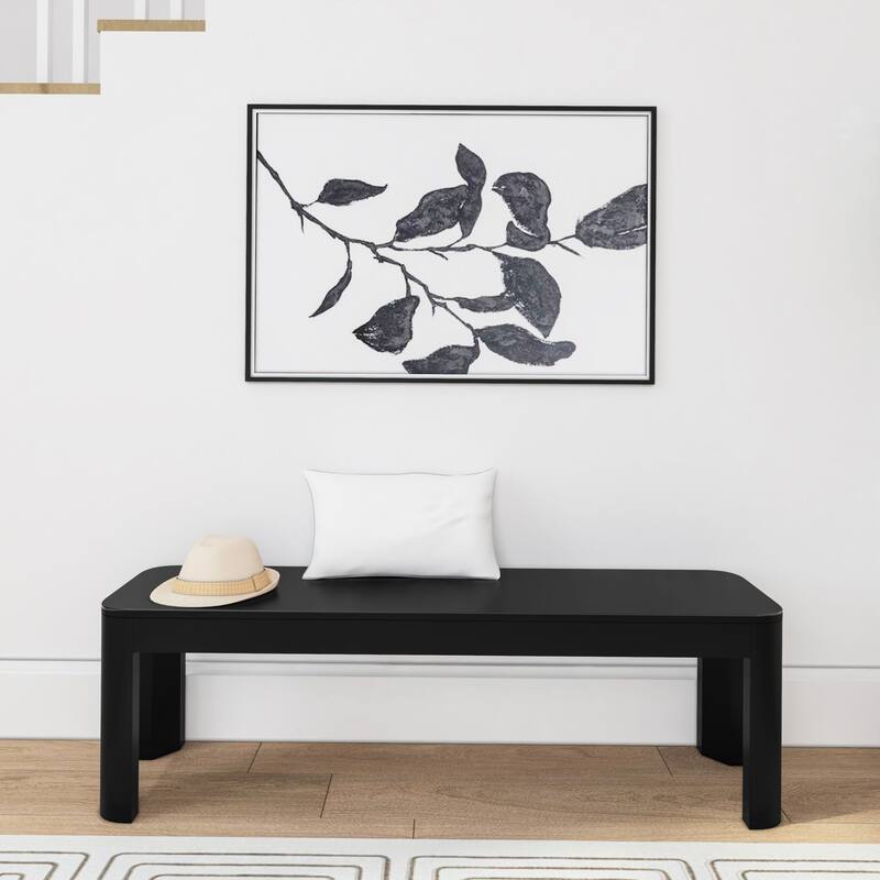 Plank and Beam Contour Dining Bench