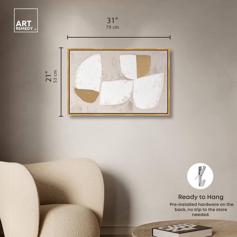 Gilded Cairn III Canvas by Art Remedy