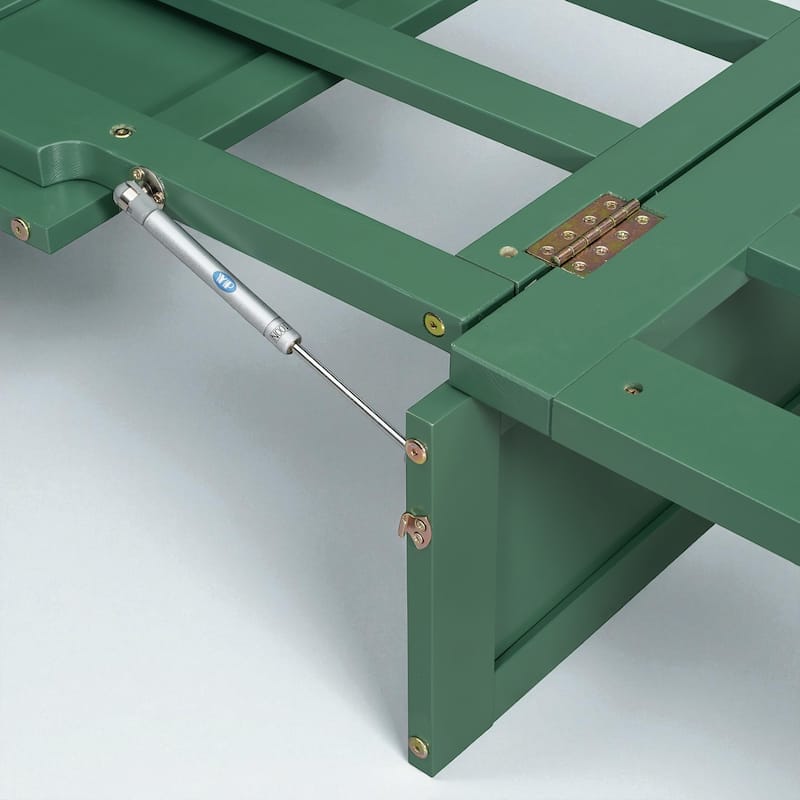 Full Size Murphy Bed with Large Storage Drawers, Space-Saving Foldable Wall Bed with Elegant Front Design