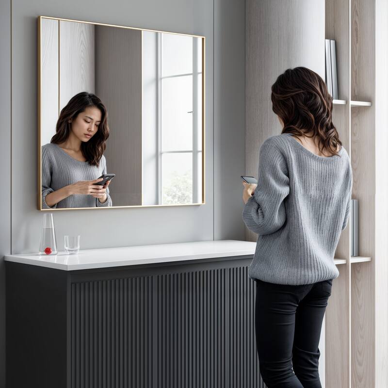 Catton Mirror - Rectangle 32" High