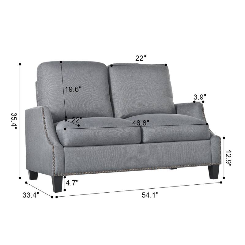 GDFStudio - Polyester 3-Piece Living Room Sofa Furniture Sets for Apartment
