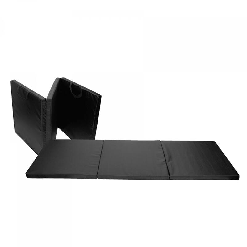 Sunny Health & Fitness No. 048 Tri-Fold Exercise Mat - Black