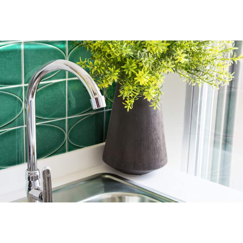 Emser Tile Mizu - 8" x 16" Square Mosaic Wall Tile - Glossy Tile