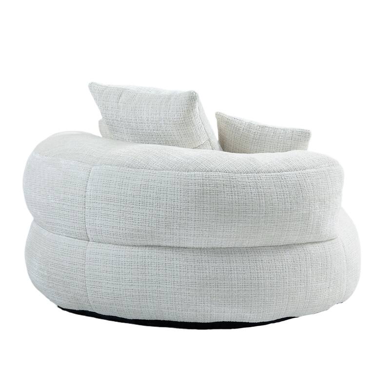 Comfort Lounger High Back Bean Bag Chair Couch With Three Pillows