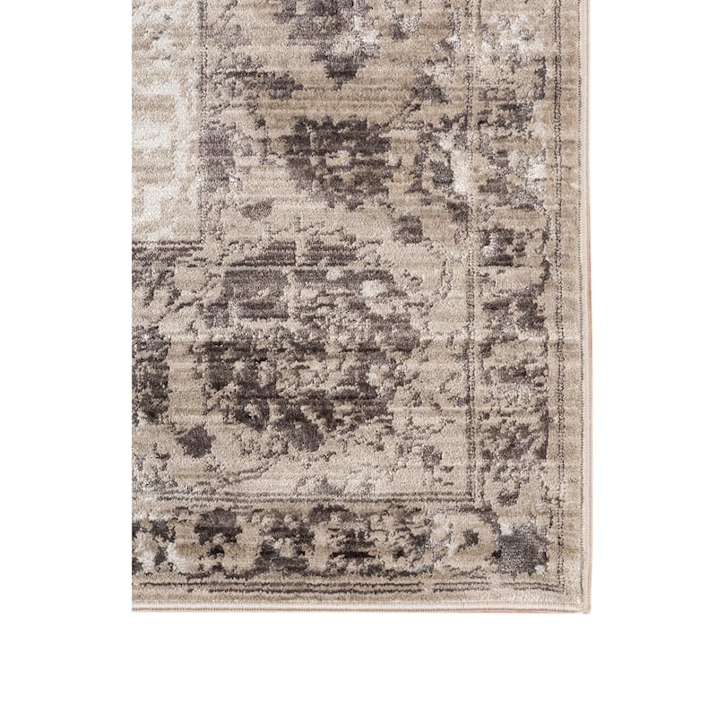 Savannah Knox Gray Polyester Area Rug