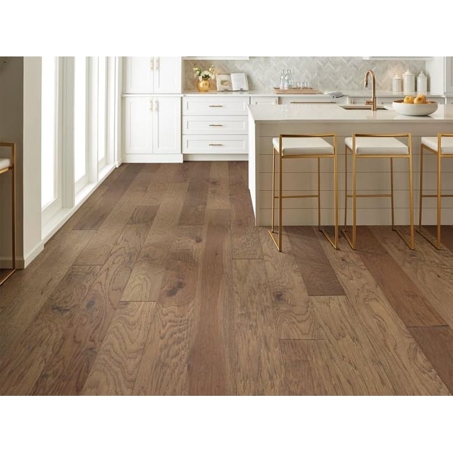 Shaw SW741 Pebble Hill 6" Wide Handscraped Engineered Hickory Hardwood