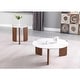 preview thumbnail 2 of 4, Somette Helida Sintered Stone Top Cocktail Table