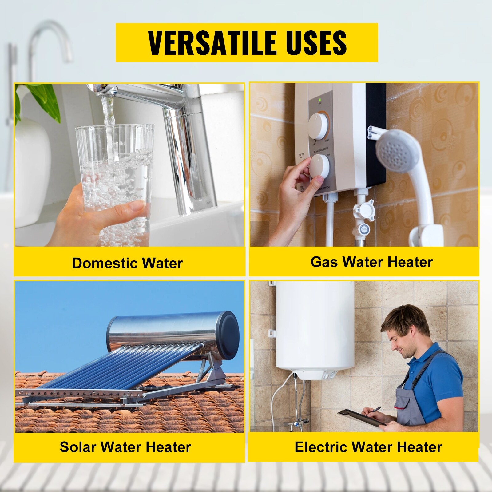 VEVOR Hot Water Recirculating Pump Water Circulator Pump Automatic Start Circulating  Pump NPT 3/4 - On Sale - Bed Bath u0026 Beyond - 37250126