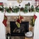 preview thumbnail 6 of 14, Garland and christmas stocking holder for mantle (3-Pack) (White)