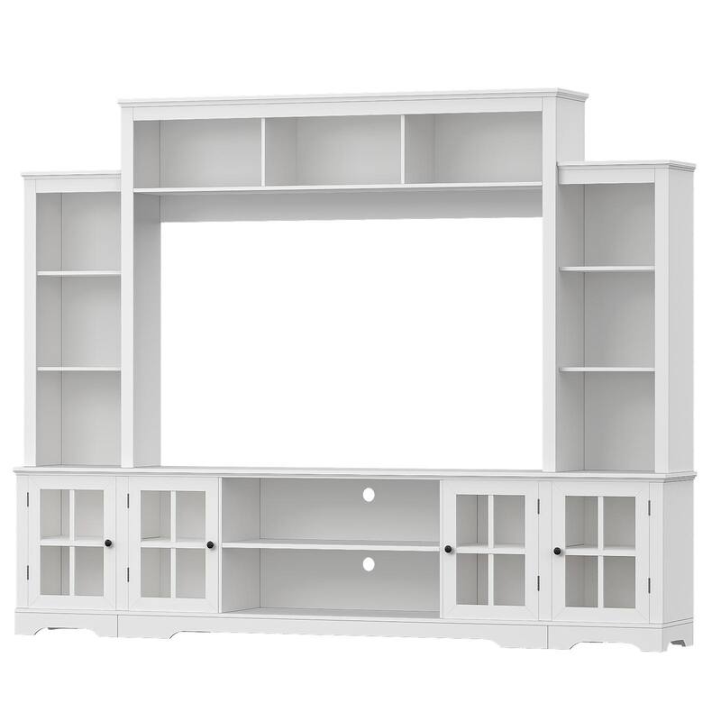Wall Unit TV Stand with Storage Large Entertainment Center with Bookshelves for TVs up to 65", Media Console for Living Room
