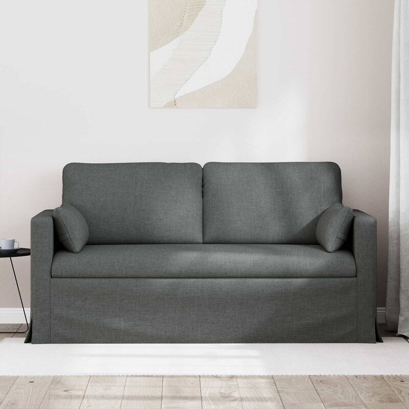 vidaXL Sofa Dark Grey in Fabric