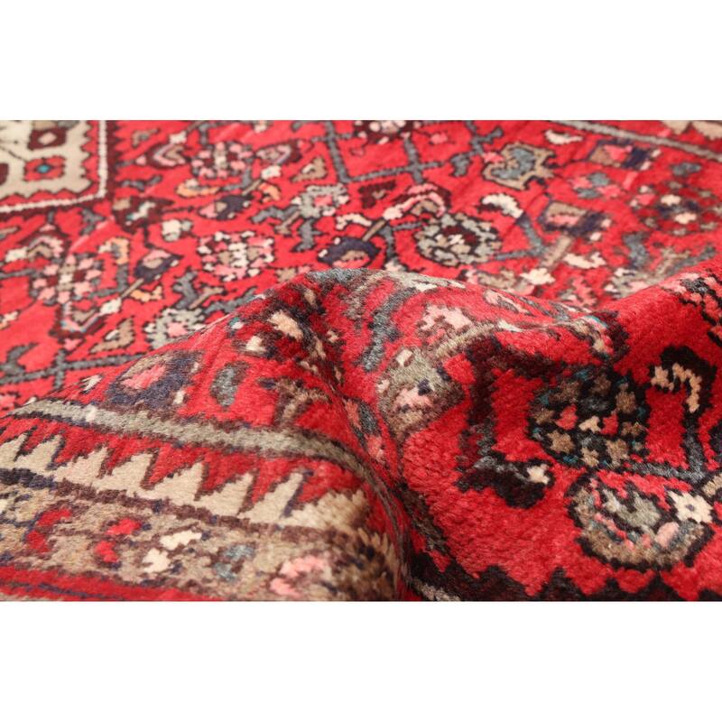 ECARPETGALLERY Hand-knotted Andelz Red Wool Rug - 3'9 x 9'10