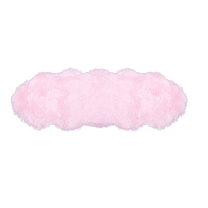 Walk on Me Faux Sheepskin Double Pelt Faux Fur Area Rug