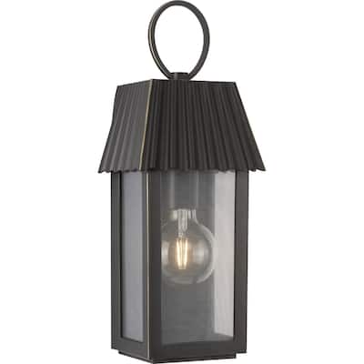 POINT DUME® Hook Pond Oil Rubbed Bronze Outdoor Wall Lantern with DURASHIELD - 6.25 in x 5.25 in x 16.5 in