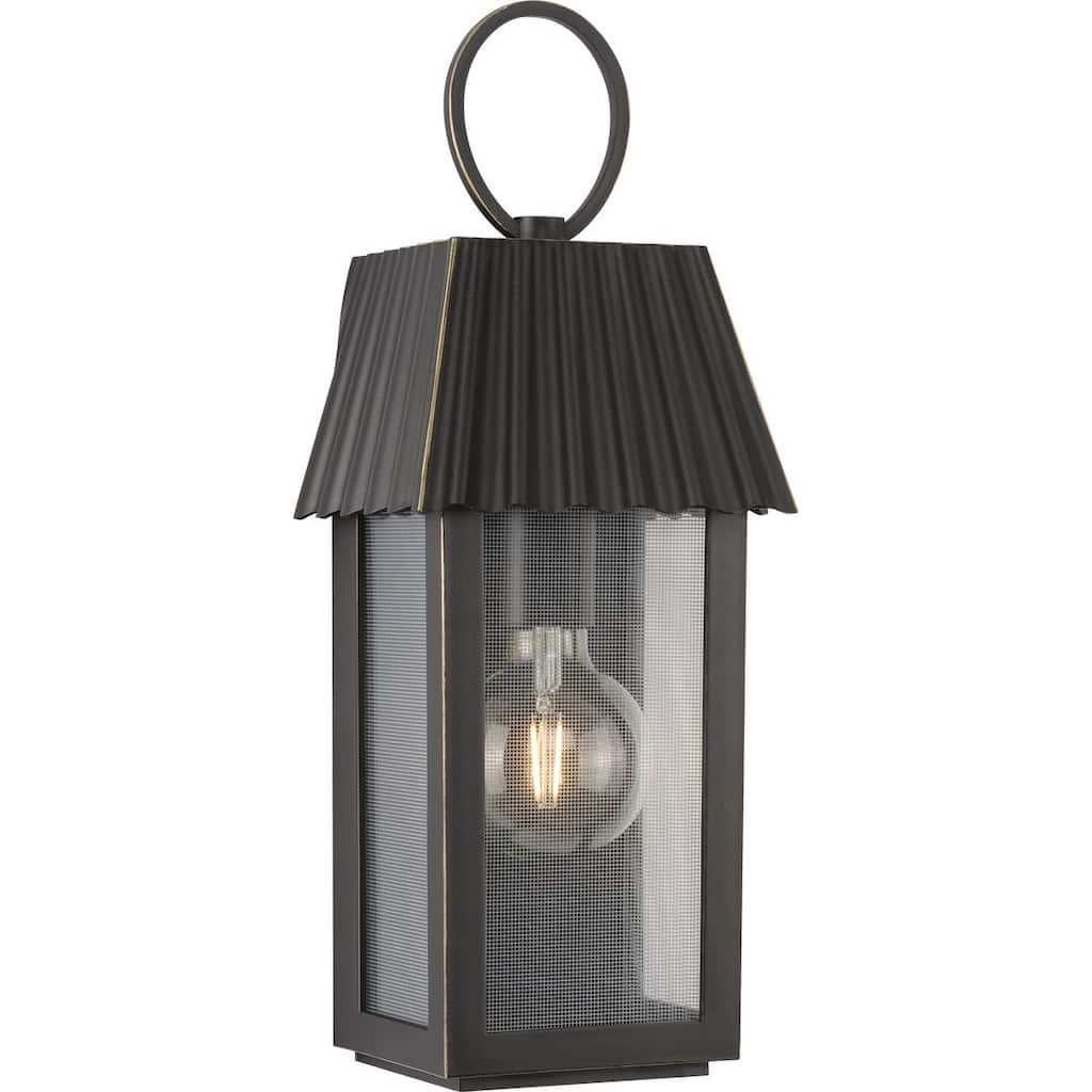 POINT DUME® Hook Pond Oil Rubbed Bronze Outdoor Wall Lantern with DURASHIELD - 6.25 in x 5.25 in x 16.5 in