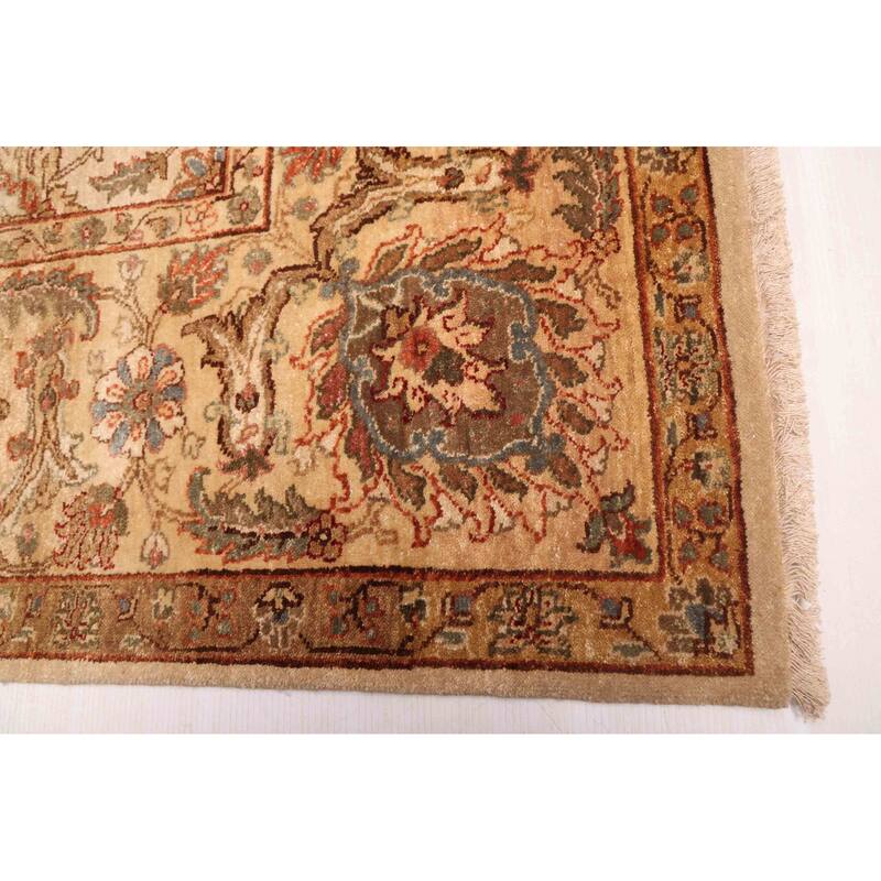ECARPETGALLERY Hand-knotted Jamshidpour Ivory Wool Rug - 8'1 x 10'1