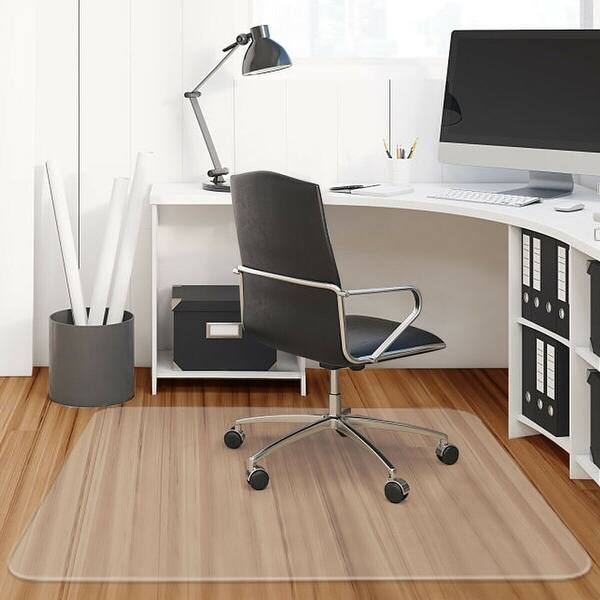 Shop Costway 47 X 47 Pvc Chair Floor Mat Home Office Protector