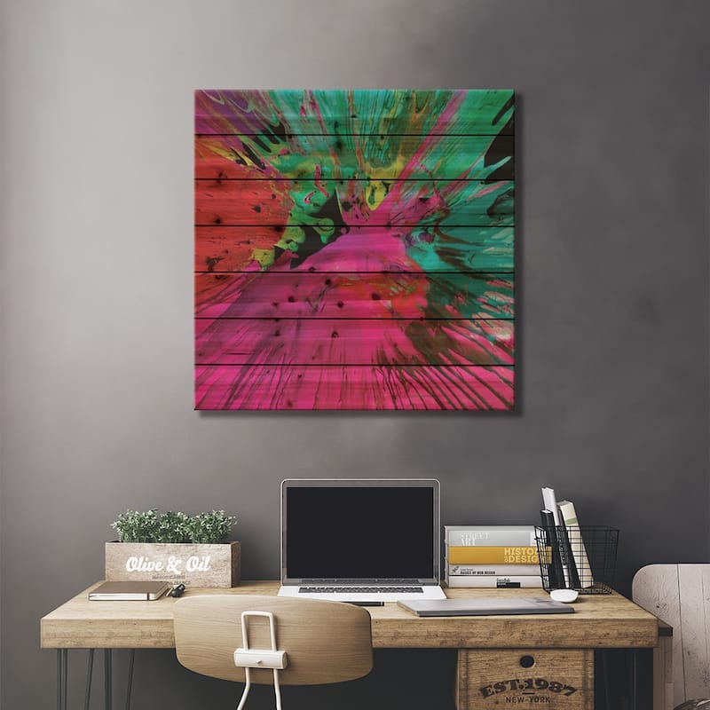 Unabashed I Print On Wood by Josh Evans - Multi-Color