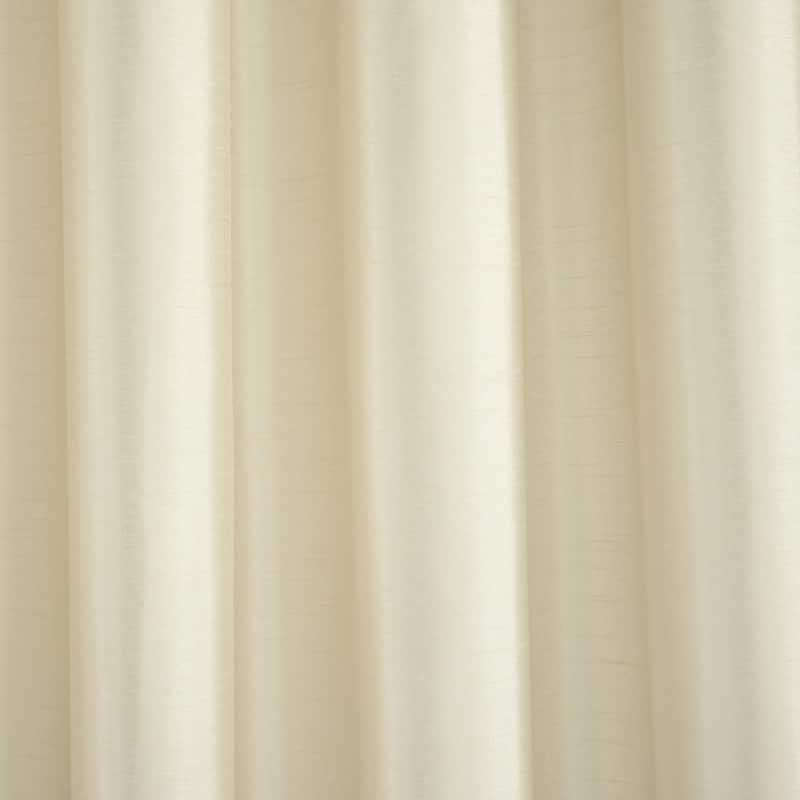 Lush Decor Luxury Regency Faux Silk Two Tone Tassel Window Curtain Panels Set