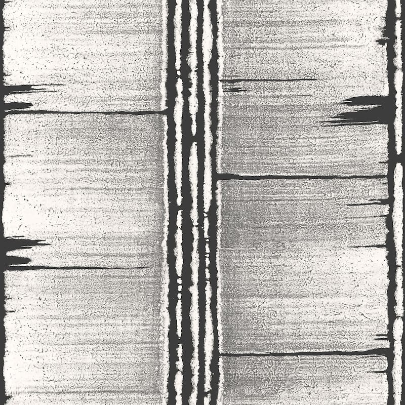 Galerie Wallcoverings Bazaar Bark Stripe Design Non-woven Satin Wallpaper Roll - 33 feet x 21 inches - Grey