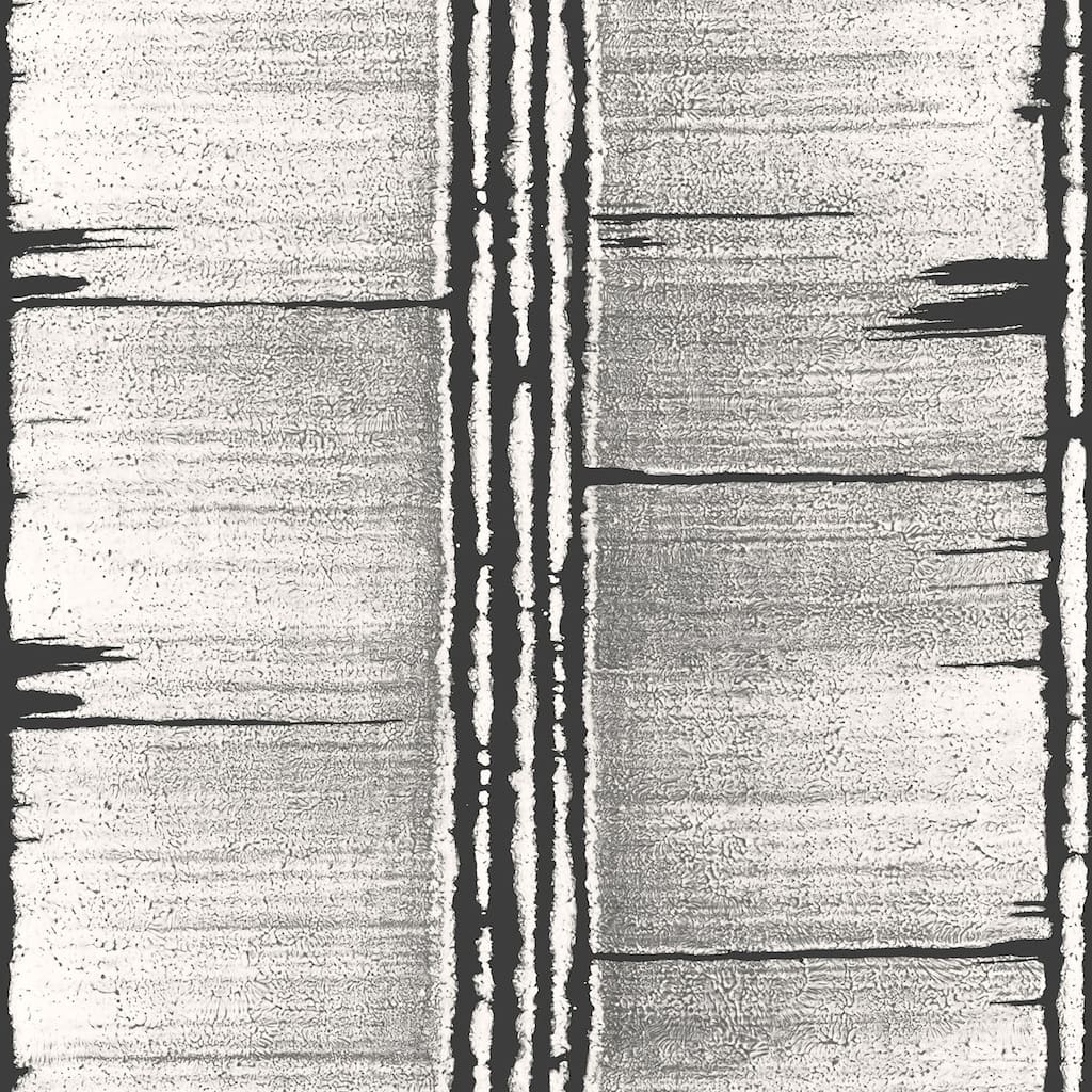 Galerie Wallcoverings Bazaar Bark Stripe Design Non-woven Satin Wallpaper Roll