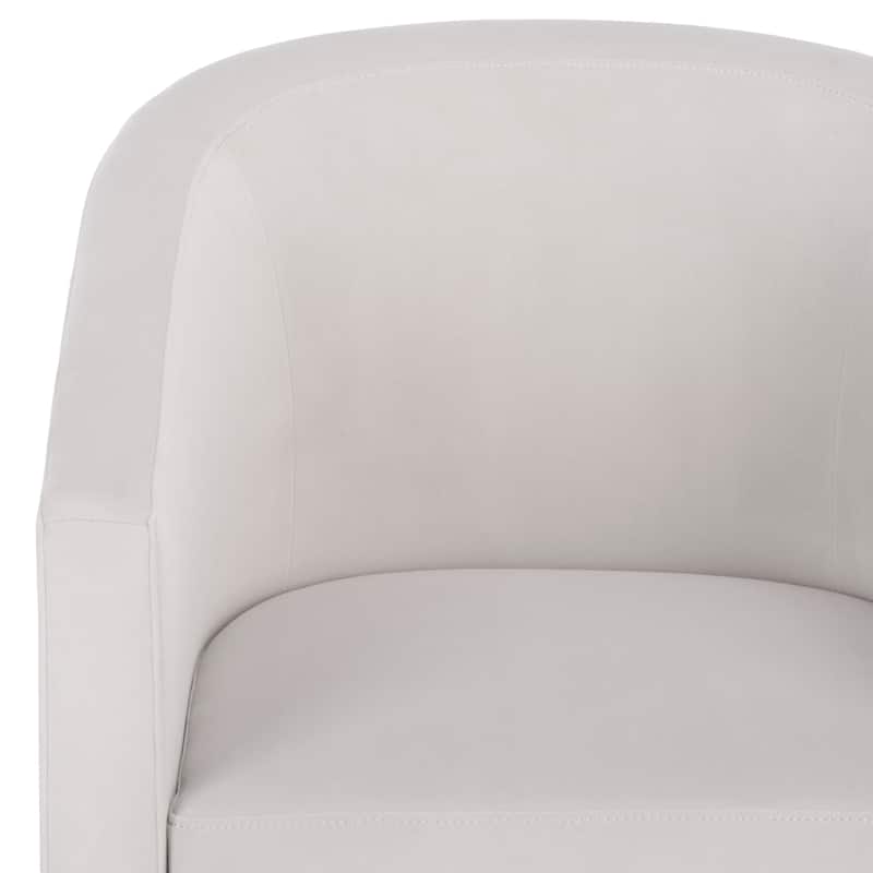 SAFAVIEH Theodosia Barrel Back Accent Chair (Fully Assembled) - W24" x D24" x H30" - 24Wx24Dx30H