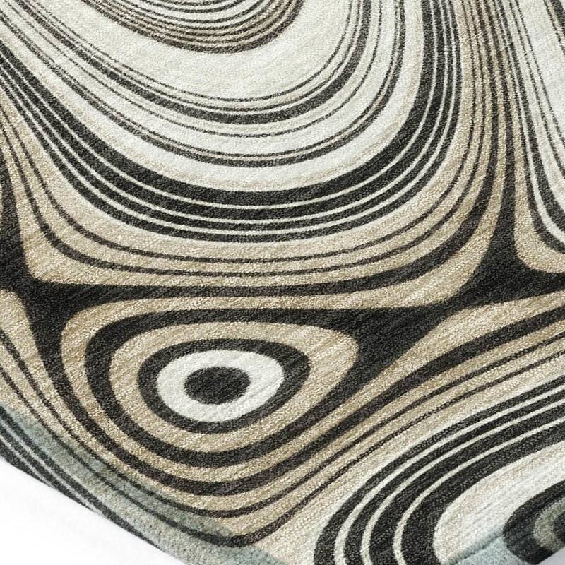 HomeRoots Geometric Transitional Rectangle Outdoor Rug