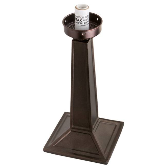 Meyda Tiffany 18101 Mission 10" Tall Lamp Base - Mahogany Bronze