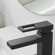 preview thumbnail 11 of 25, Vibrantbath Bathroom Sink Faucet Black Waterfall with Drain Assembly