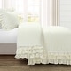 preview thumbnail 38 of 38, Silver Orchid Gerard Shabby Chic Ruffle Lace Comforter Set