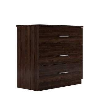 Milford Solid Wood Walnut 3 Drawer Chest On Sale Overstock 31323797
