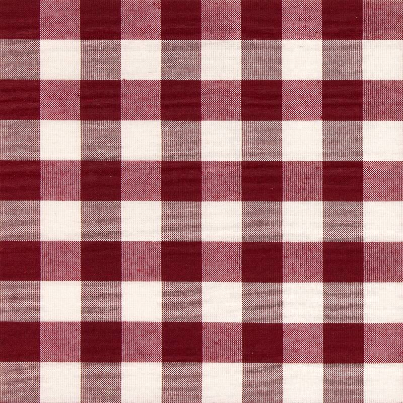 Buffalo Check Rod Pocket Door Panel and Tieback