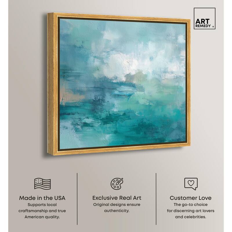 Green Blue II Canvas by Art Remedy
