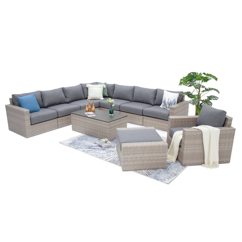 Avalon Bay 10-piece Deep Seating Sectional