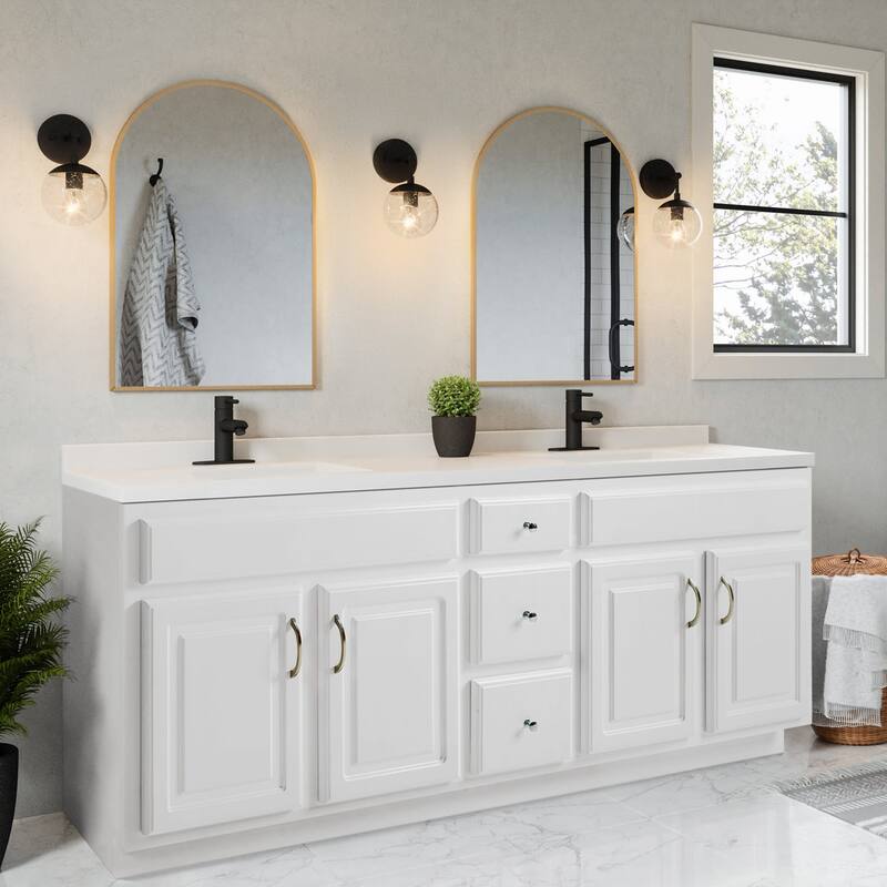 Design House 215814 Concord 72" Double Free Standing Vanity Cabinet