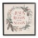 preview thumbnail 1 of 4, Stupell Jesus Reason For Season Winter Holiday Wreath Framed Wall Art, 12 x 12