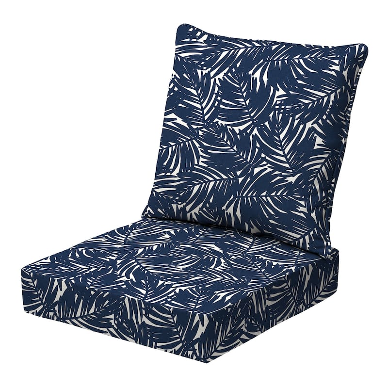 ARDEN earthFIBER Outdoor Deep Seat Set 24 x 24 - Navy Blue King Palm