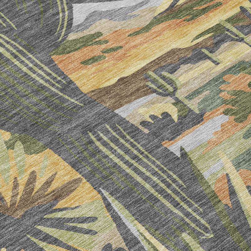 Machine Washable Indoor/ Outdoor Southwestern Mesa Chantille Rug