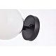 preview thumbnail 27 of 26, Miko Six inch Dual Flush Mount and Bath Sconce with Frosted Glass