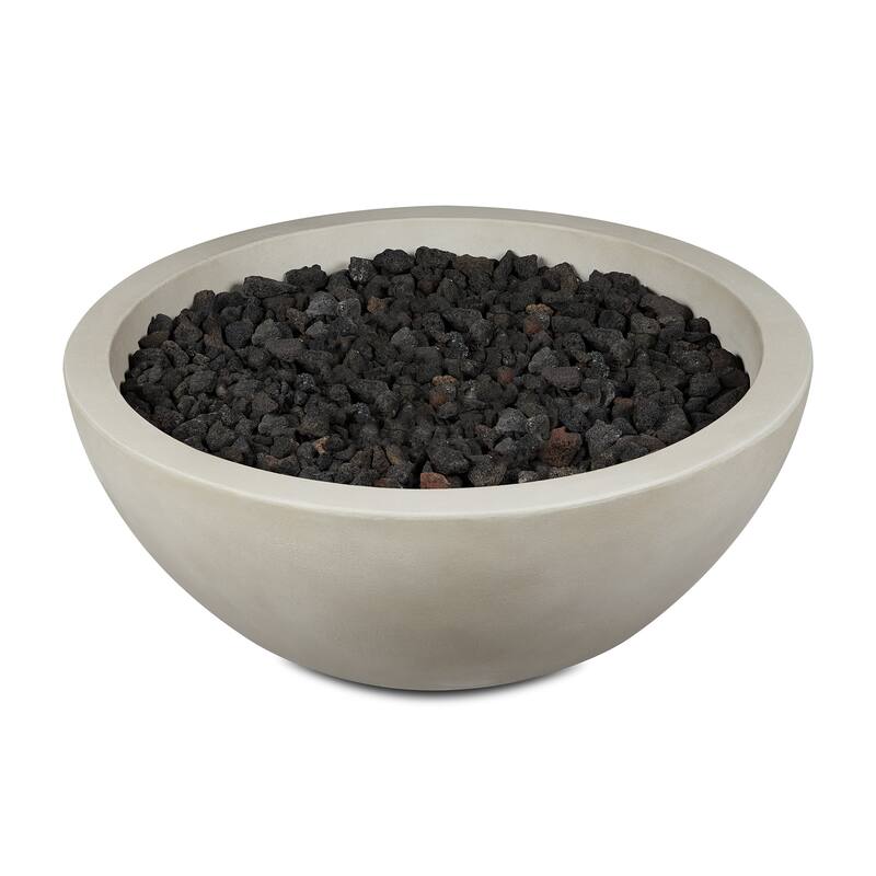 Alta Large Propane Fire Bowl in Fog by Jensen Co