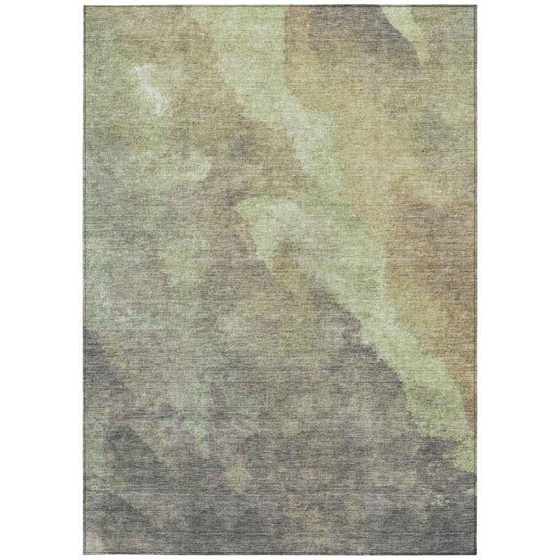 HomeRoots Abstract Transitional Rectangle Outdoor Rug