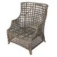 Cape Hatteras Woven Kubu Armchair with Linen Cushions - On Sale ...
