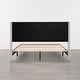preview thumbnail 36 of 70, Spruce & Spring Eleanor Upholstered Platform Bed Frame with Vertical Stripe Headboard