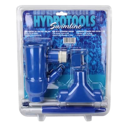 Blue and White Mini Vacuum Tools with Wheels for Kiddie Pools