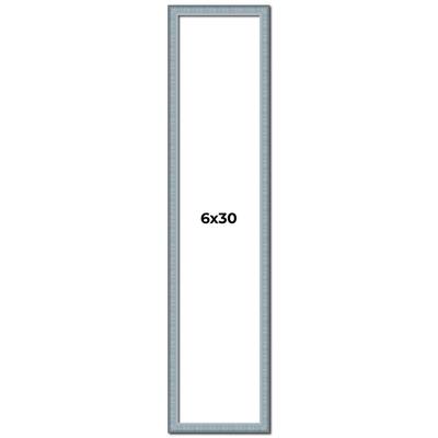 6x30 Frame Rustic Sky Blue Solid Wood Picture Frame | 0.75 Inch
