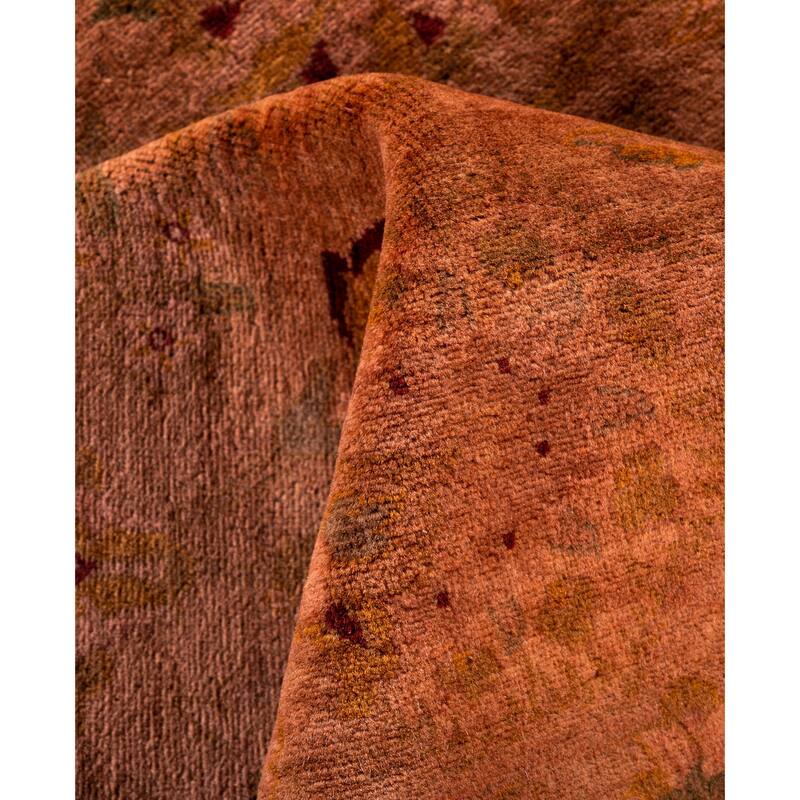 Overdyed One-of-a-Kind Hand-Knotted Area Rug - Pink - 6' 2" x 6' 3"