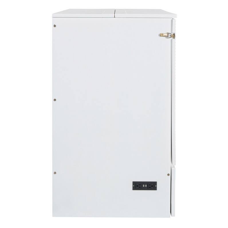 Full/Queen Size Murphy Bed Wall Bed with a Large Drawer, Foldable Murphy Cabinet Bed with a set of Sockets & USB Ports