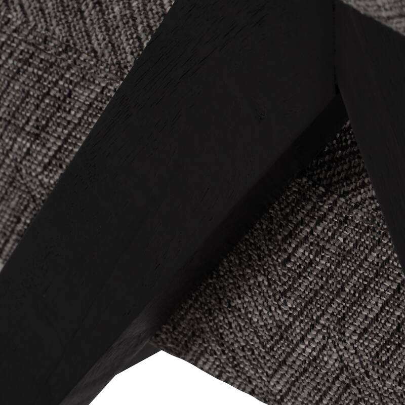 Non-Woven Fabric Wood Frame Modern Chair with Upholstered Padded Arms