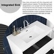 preview thumbnail 65 of 152, Floating Bathroom Vanity with Integrated Resin Top